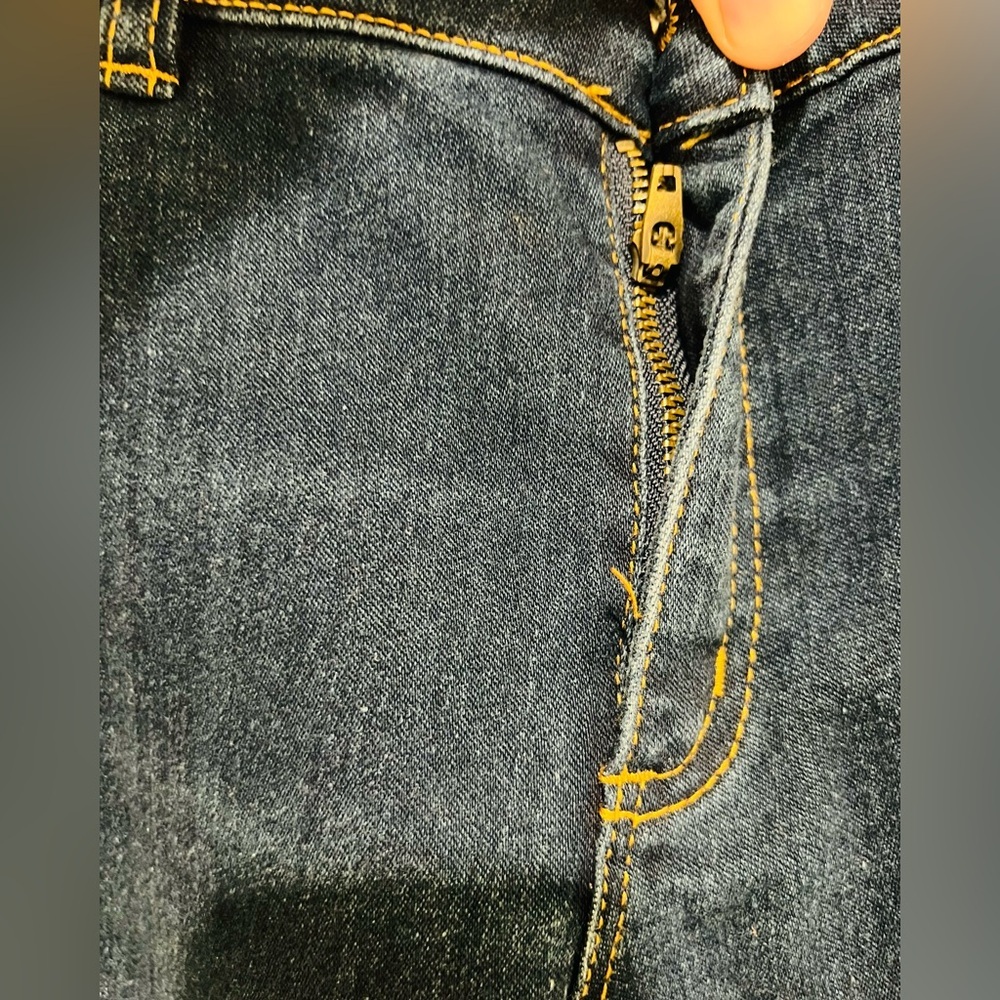 Michael Kors Skinny Jeans Womens Bleu Zip Front Pockets STRETCH Size 6 - Picture 5 of 9
